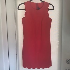 J Crew Coral Scallop Dress - perfect for Easter!
